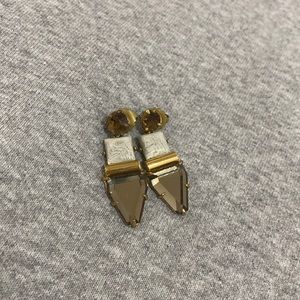 Stacked gem earrings